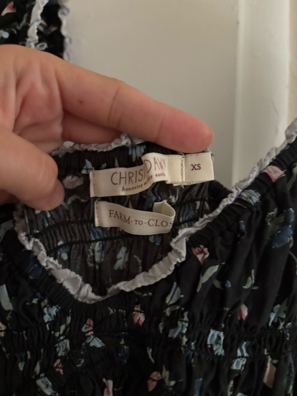 Christy Dawn - The Matilde Dress in Noir Poppies - Picture 5 of 5